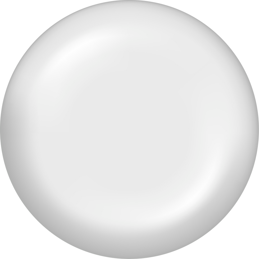 White round button